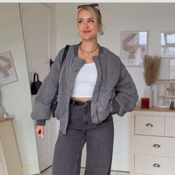 Elegant bomuldsfrakke - Reyna