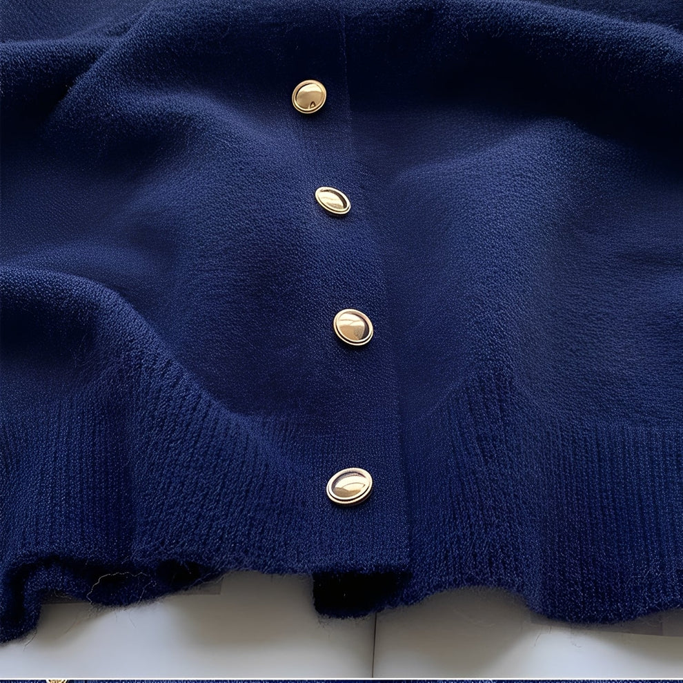 Merla – sweaterfrakke med rund halsudskæring og en afslappet pasform