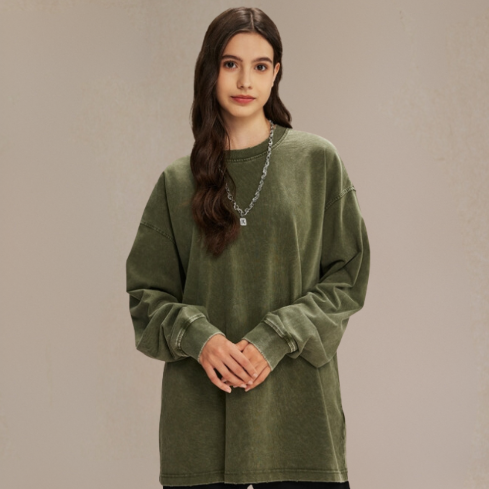 Maxus - klassisk skjorte med rund hals