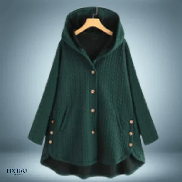 Varm vinterfrakke lavet af teddy