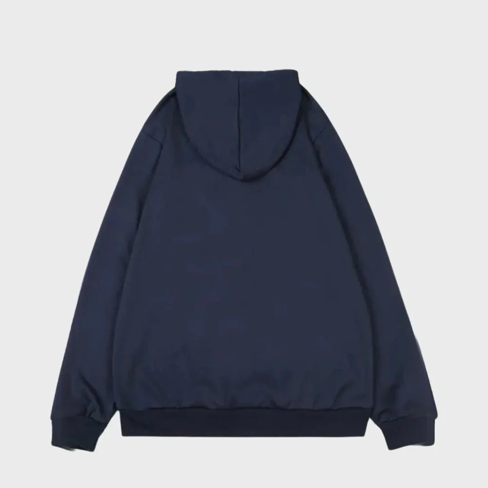 Hættetrøje til mænd med bjergprint