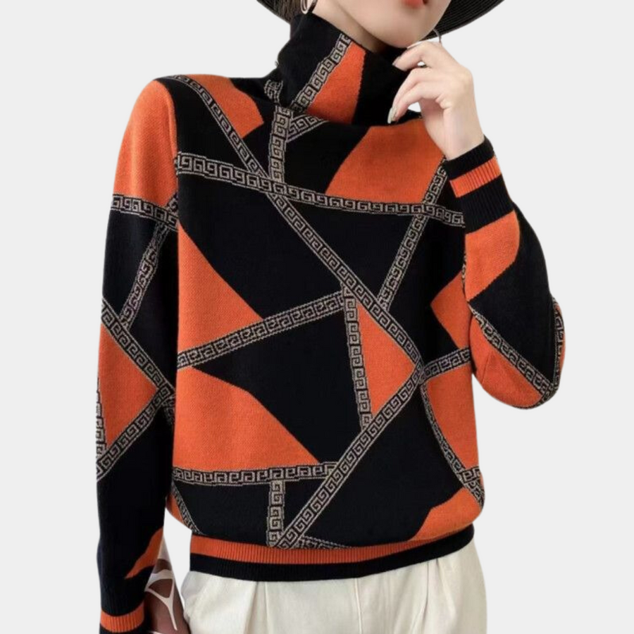 Agnese - elegant rullekravetrøje til kvinder