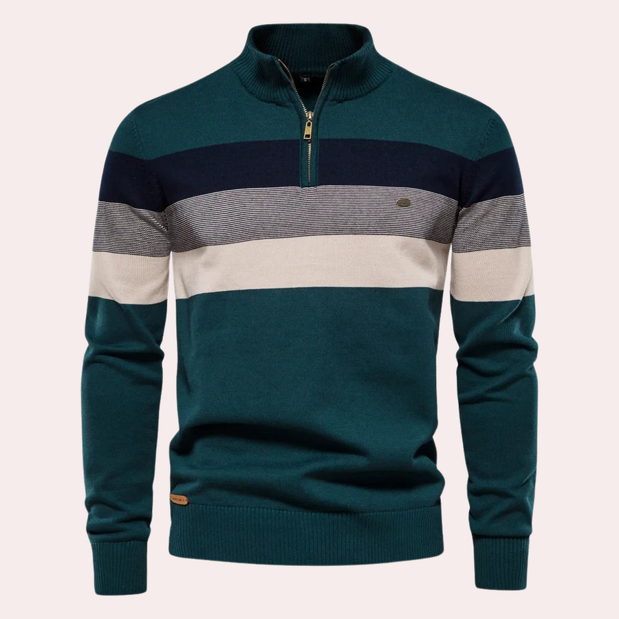 Calvin | trendy stribet herresweater