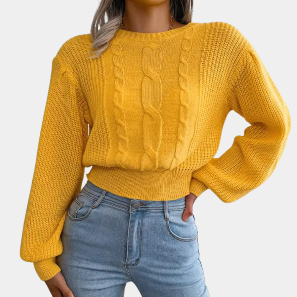 Silvana - behagelig strikket dametrøje for et hyggeligt look