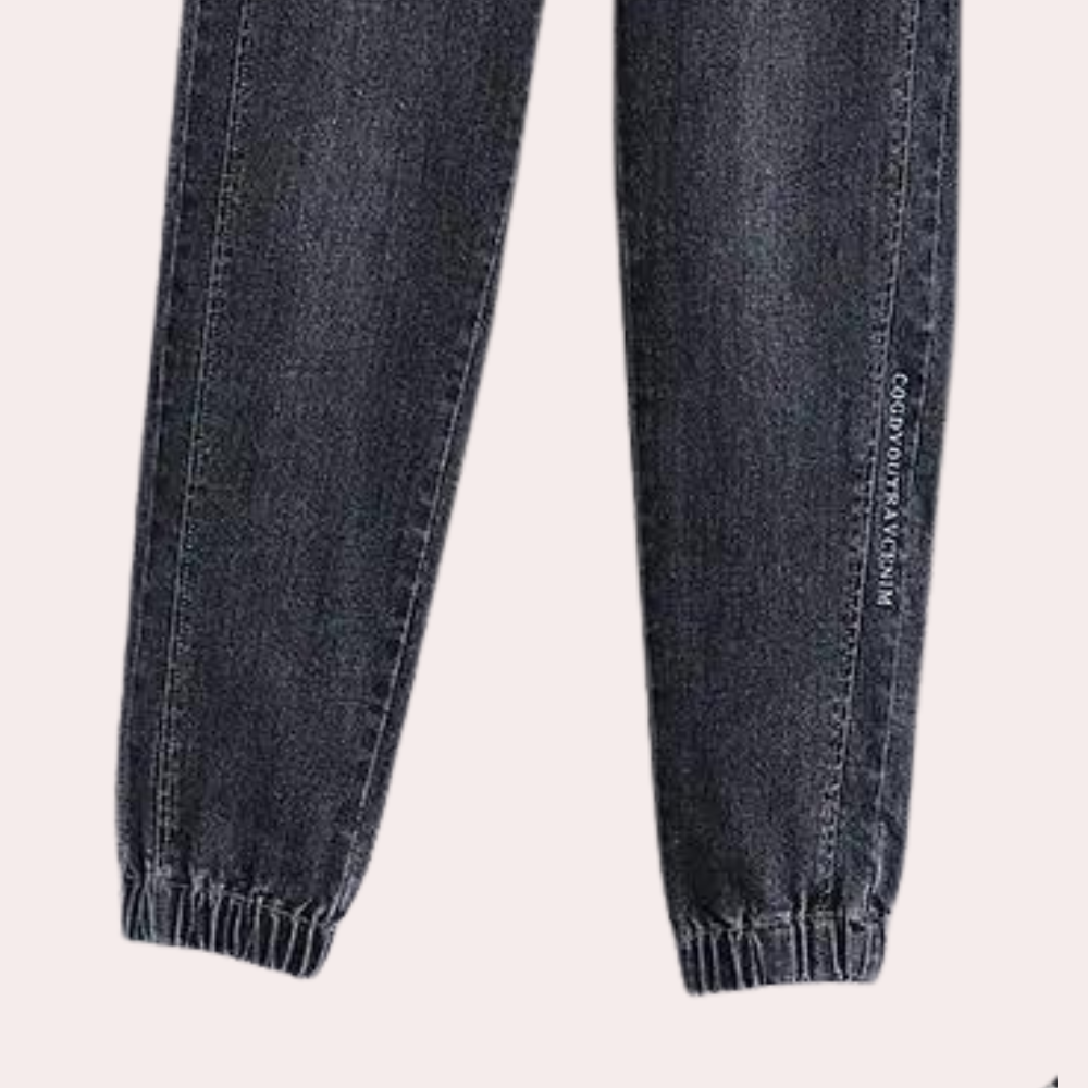 Lucrezia - trendy, afslappede damejeans med justerbar taljesnor for en perfekt pasform