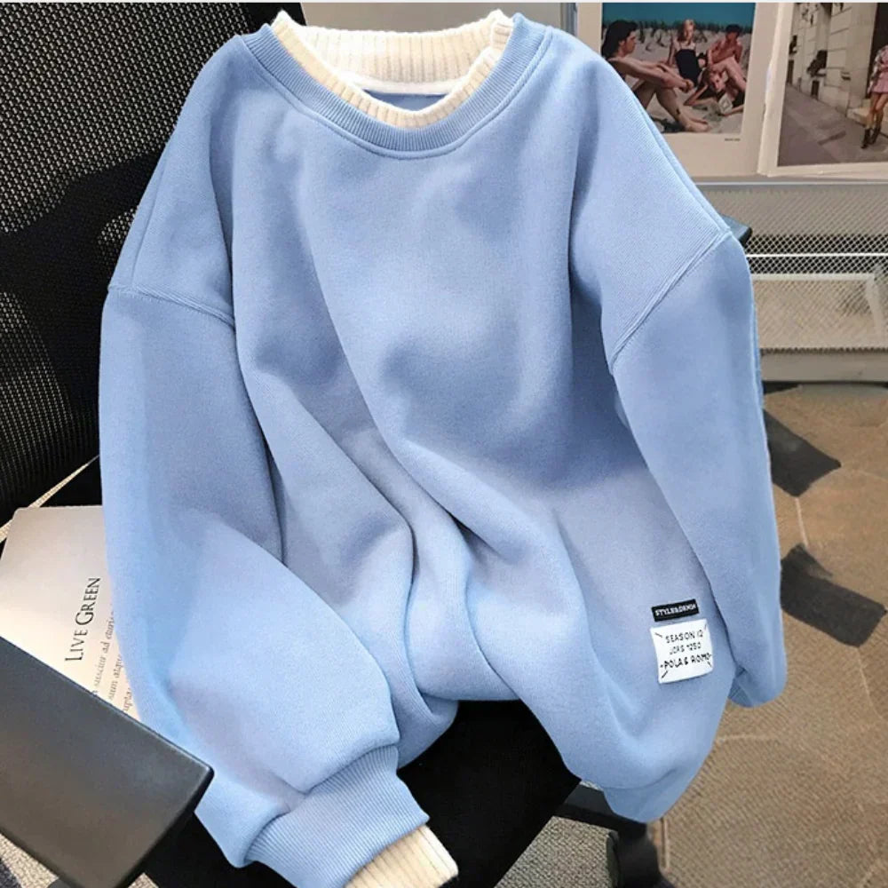 Joana – minimalistisk, løstsiddende sweatshirt til kvinder