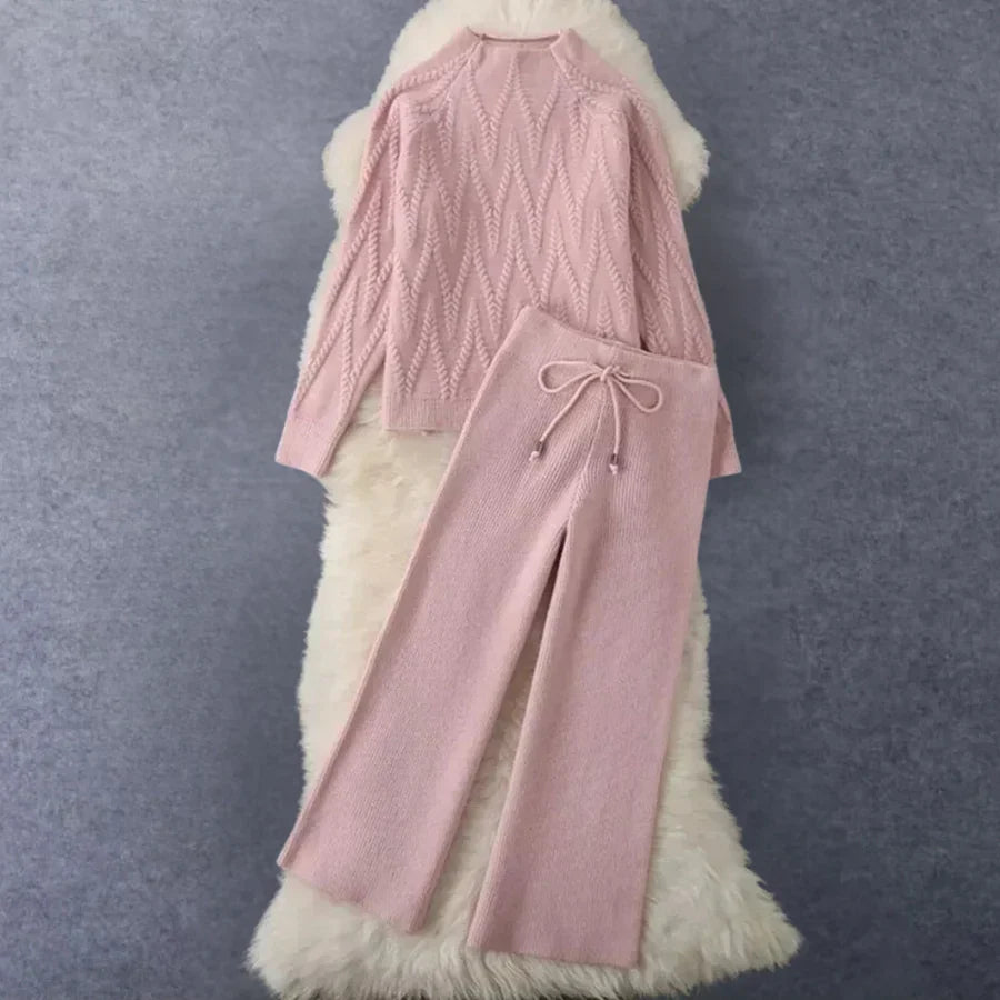 Graciela - elegant 2-delt strikkesæt til kvinder