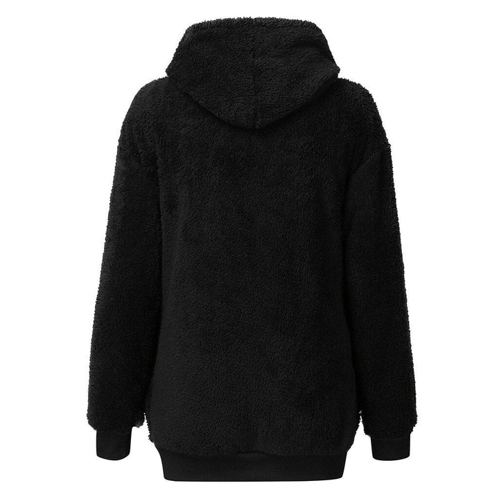 Susi - fluffy dame fleece sweatshirt med hætte