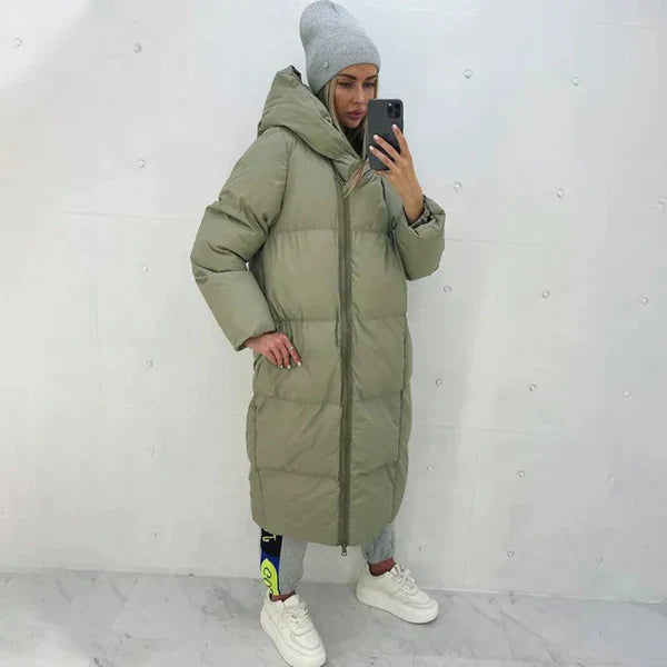 Marlene vinterfrakke | lang varm damefrakke til vinter