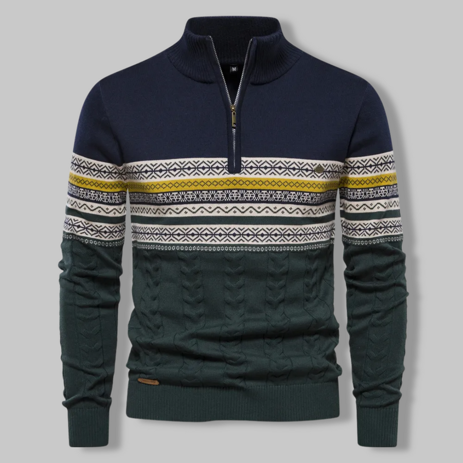 Alpina sweater med lynlås