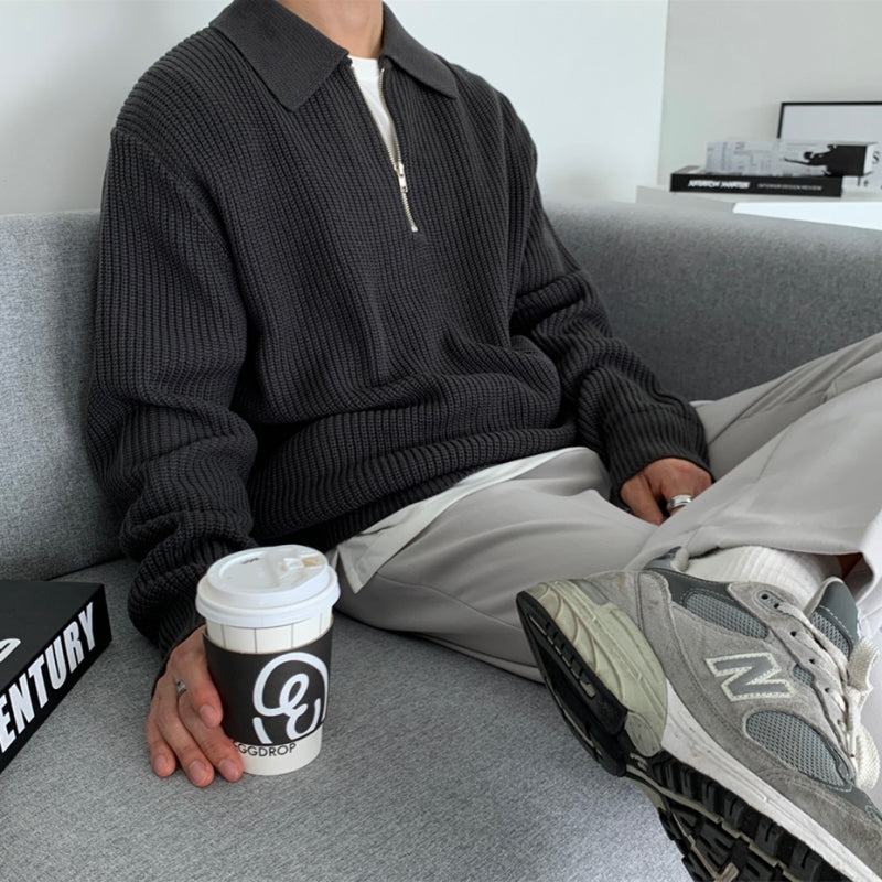 Mumivas - sweater med lynlås