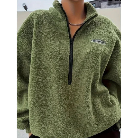 Walburga - alsidig dametrøje med lynlås