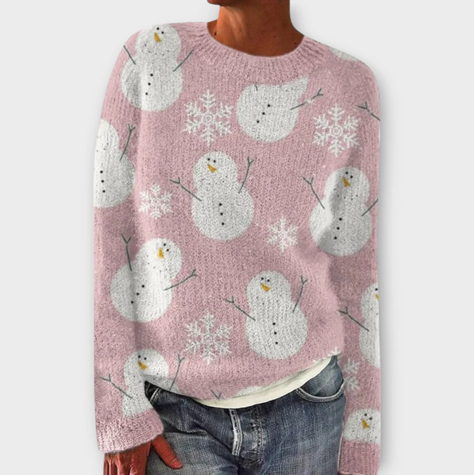 Simone vinter strikket sweater til kvinder - varme og stil til den kolde årstid