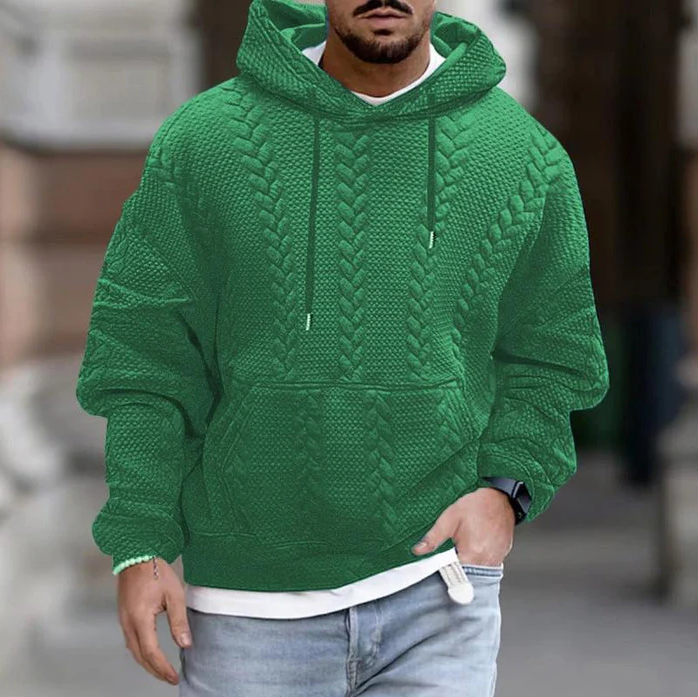 Behagelig hættetrøje til mænd til kolde dage