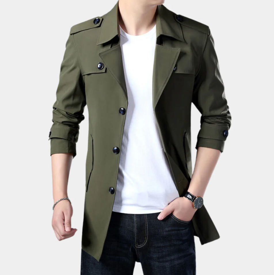 Gregorio - elegant klassisk trenchcoat til den moderne mand