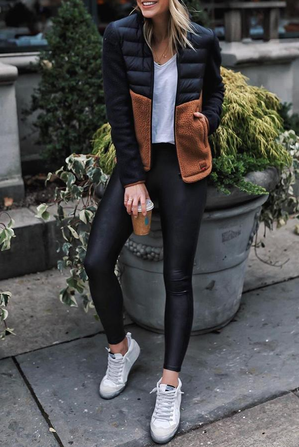 Elegant damefrakke med stand-up krave - afslappet efterår og vinter