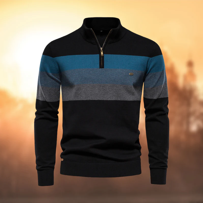 Stribet premium-trøje til mænd