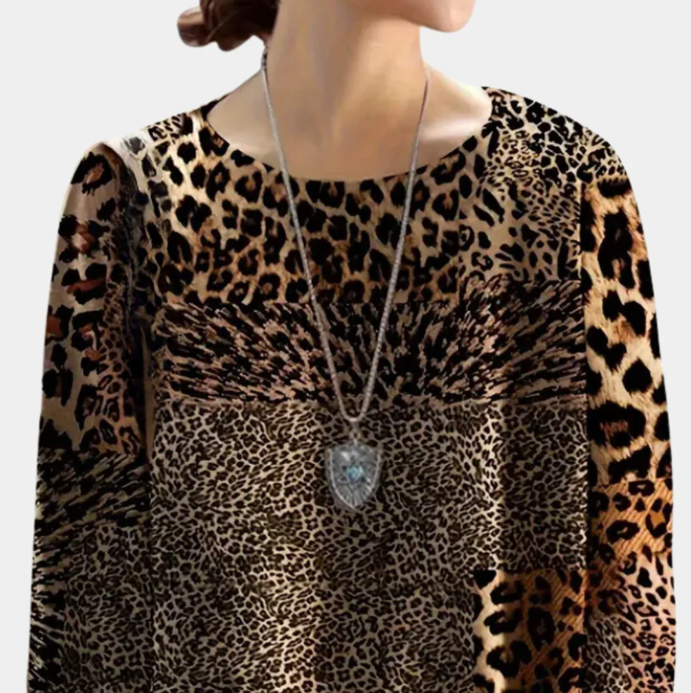 Sensationel dametrøje med eksklusivt leopardprint - Martha