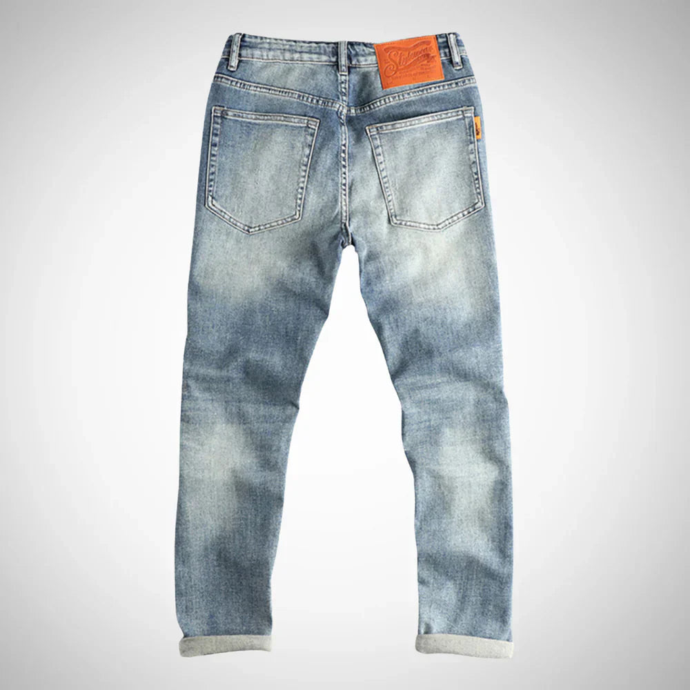 Stephen lyseblå vaskede denimjeans – herre