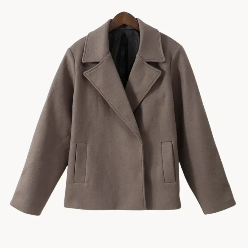 Wanda - elegant damefrakke med omvendt overtøj