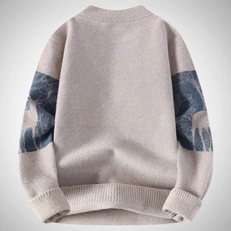 Stag strikket sweater – herre