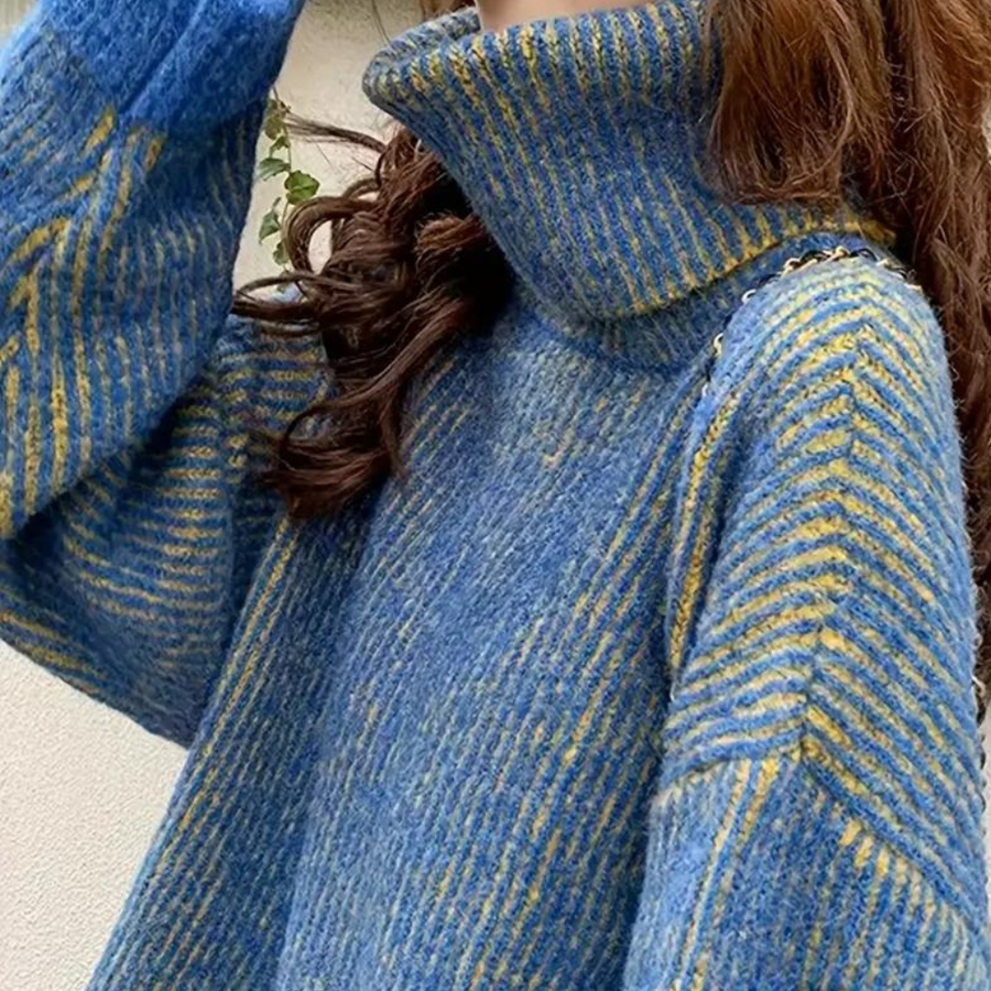 Kathleen plus size rullekravetrøje til kvinder