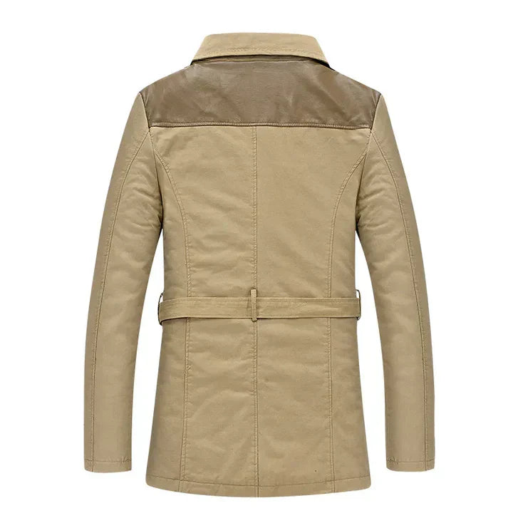 Lodewijk - elegant isoleret lang trenchcoat til mænd