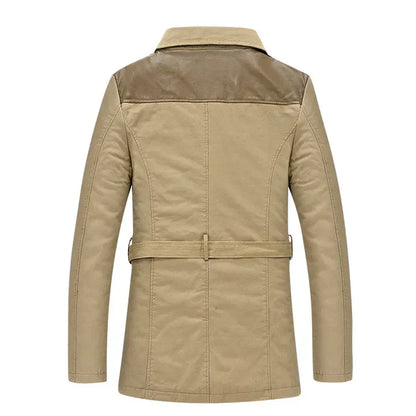 Lodewijk - elegant isoleret lang trenchcoat til mænd