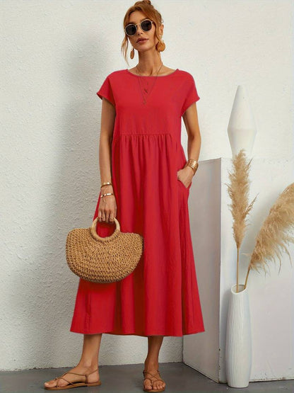 Emily – klassisk design med rund hals til forår og sommer