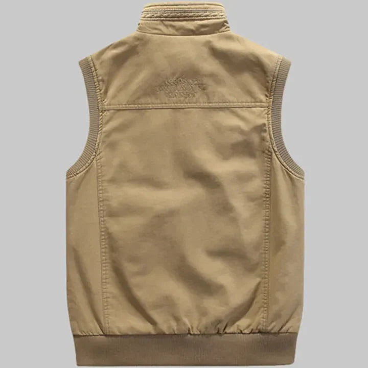 Vintage multi-pocket brugsvest til mænd