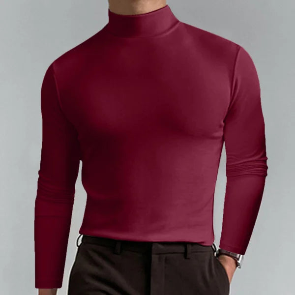 Glenn - slim fit t-shirt med høj talje og lange ærmer