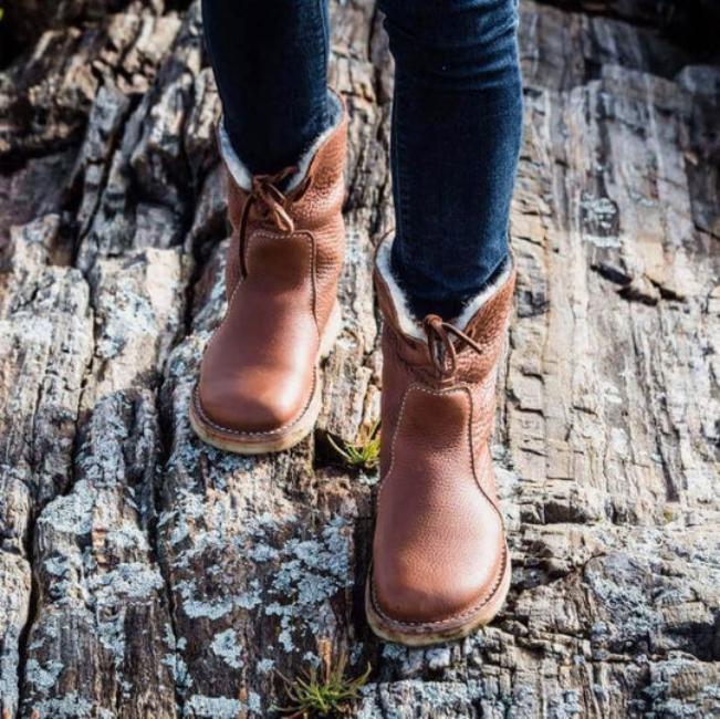 Helena - bottes en cuir doublées de laine pour femmes