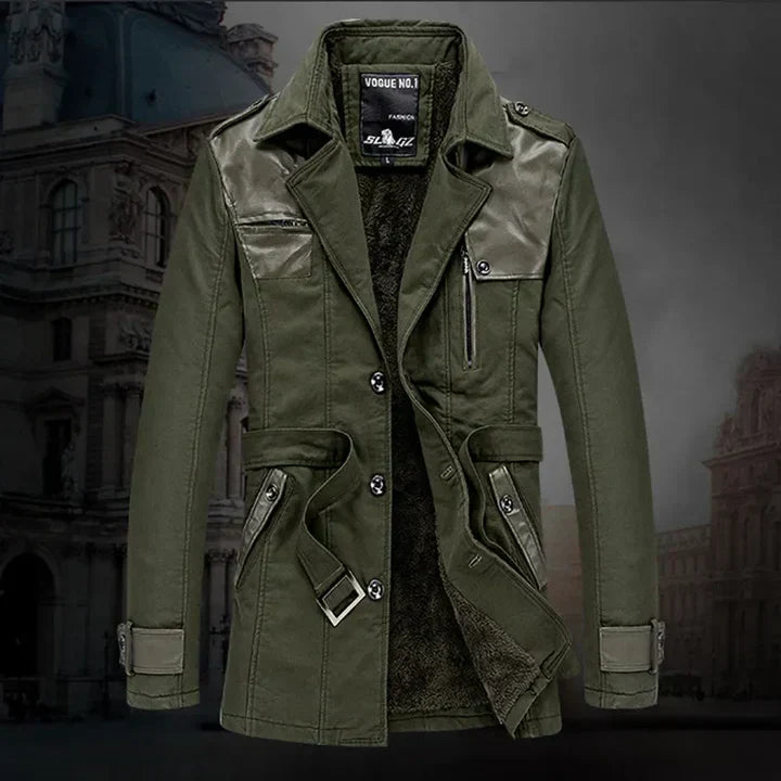 Lodewijk - elegant isoleret lang trenchcoat til mænd