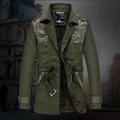 Lodewijk - elegant isoleret lang trenchcoat til mænd