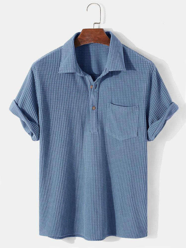 Elijah - gammel penge stil vaffel t-shirt