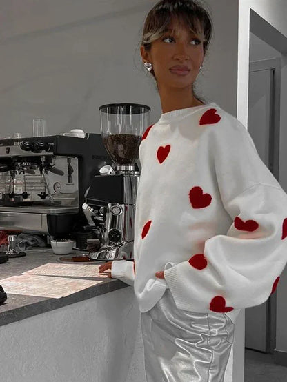 Anne | hjertestrikket sweater