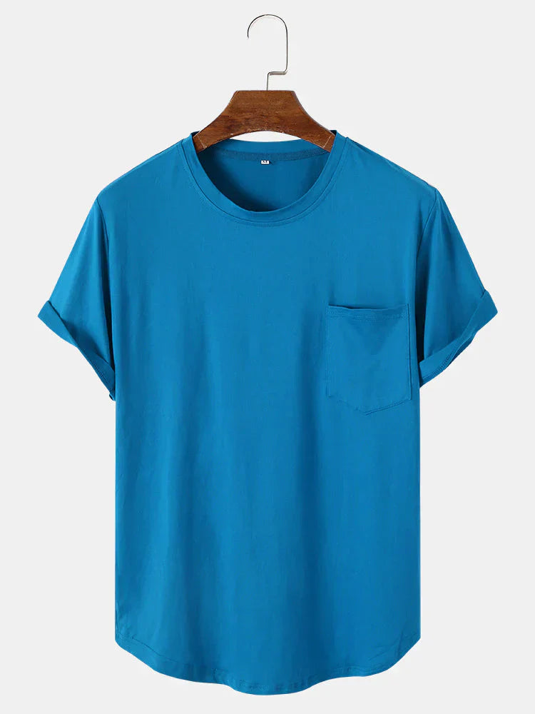 Tom - almindelige basic t-shirts med lomme