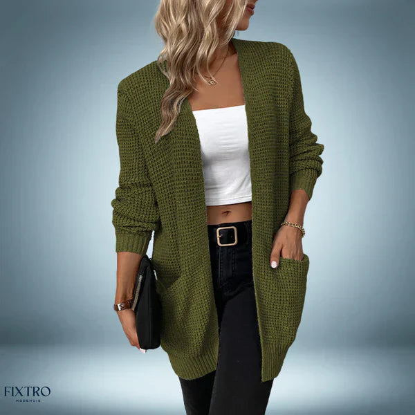 Casual - mellemlang cardigan