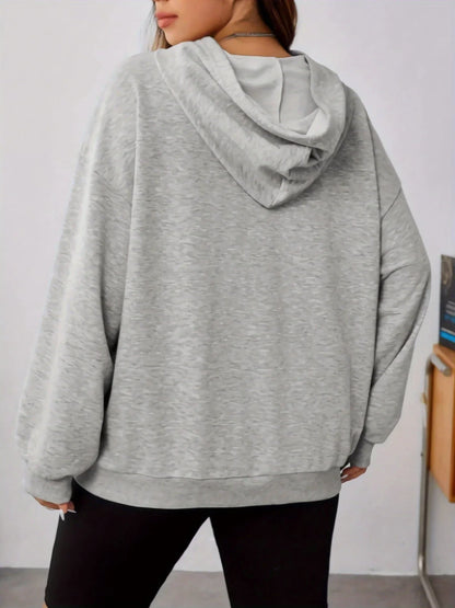 Bella - hættetrøje med katteprint og hætte