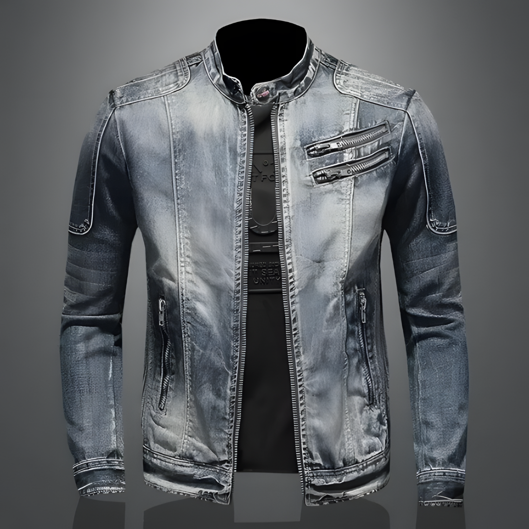 Mike – langærmet denimjakke