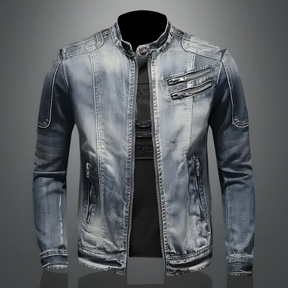 Mike – langærmet denimjakke
