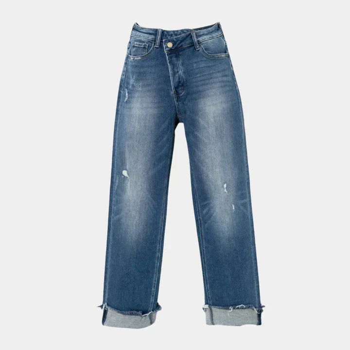 Alani - denimbukser med høj talje