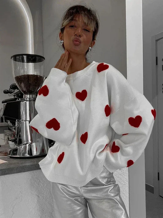 Anne | hjertestrikket sweater