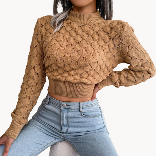 Bronwine | hyggelig rullekrave sweater til kvinder