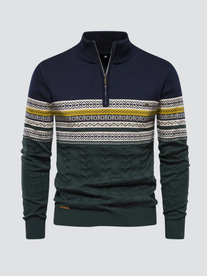 Harrison - sweater med lynlås