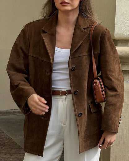 Monika – klassisk ruskindsblazer