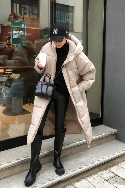 Khloe – lang, polstret vinterfrakke med høj termisk beskyttelse