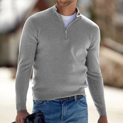 Baptiste - moderigtig sweater til mænd med lynlås