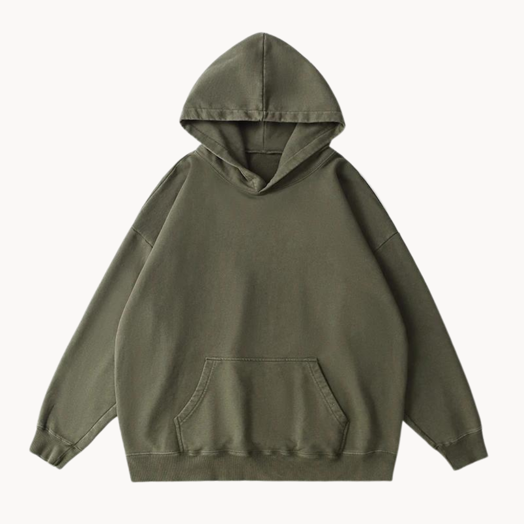 Bratis – vintage fleece komfort hættetrøje til mænd