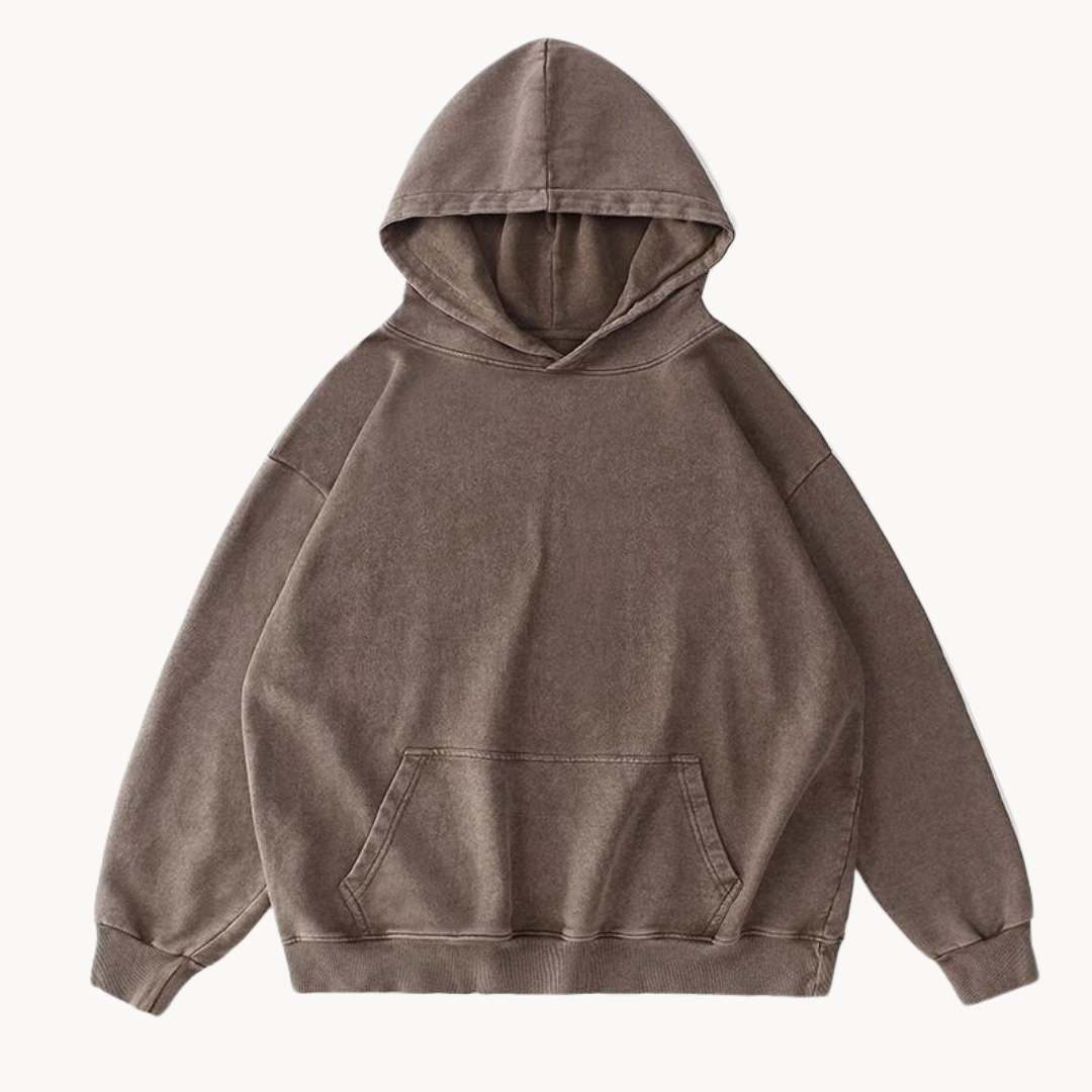 Bratis – vintage fleece komfort hættetrøje til mænd